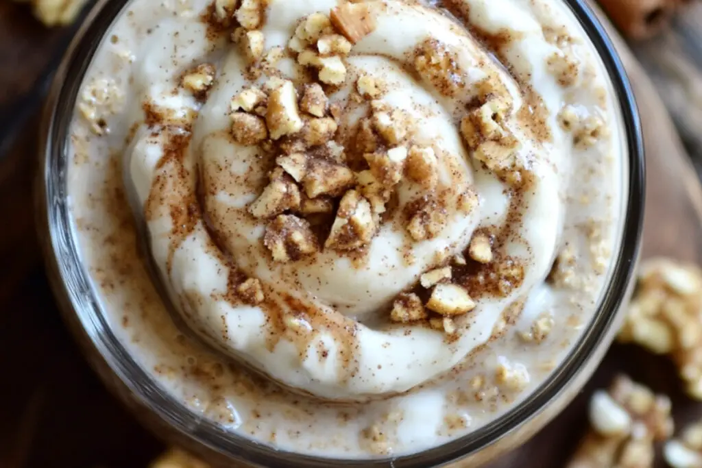 Cinnamon Roll Overnight Oats