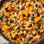 Creamy Butternut Squash Black Bean Orzo