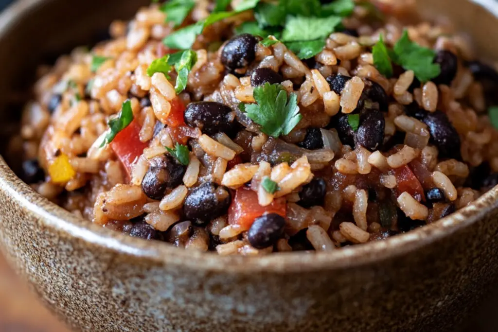 Cuban Black Bean Rice Dish