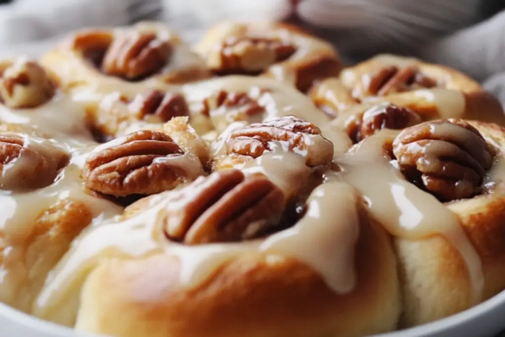 Decadent Caramel Pecan Cinnamon Rolls