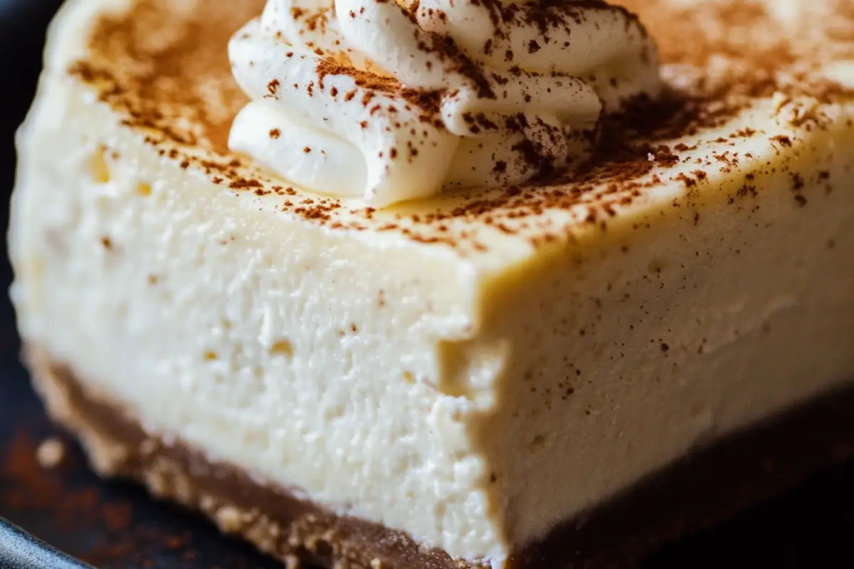 Eggnog Cheesecake Delight