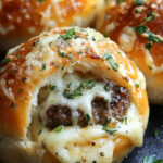 Garlic Parmesan Cheeseburger Bombs