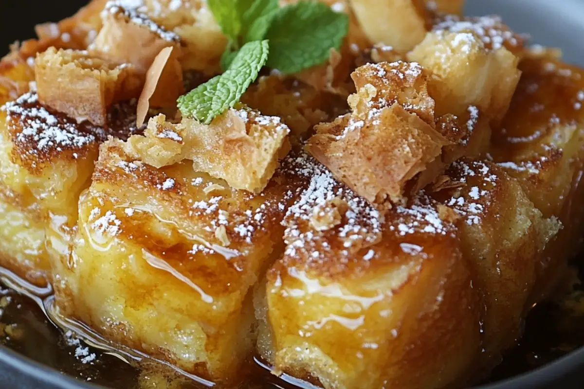 Hawaiian Roll French Toast Bake