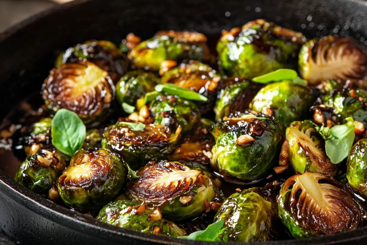 Honey Balsamic Brussels Sprouts