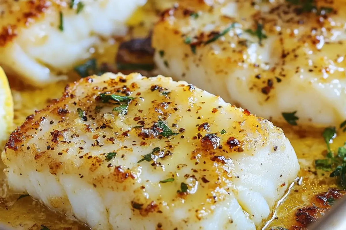 Lemon Butter Baked Cod