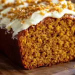 Moist Pumpkin Bread with Cream Cheese Frosting