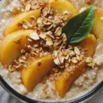 Peach Cobbler Overnight Oats