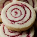 Raspberry Swirl Shortbread Cookies