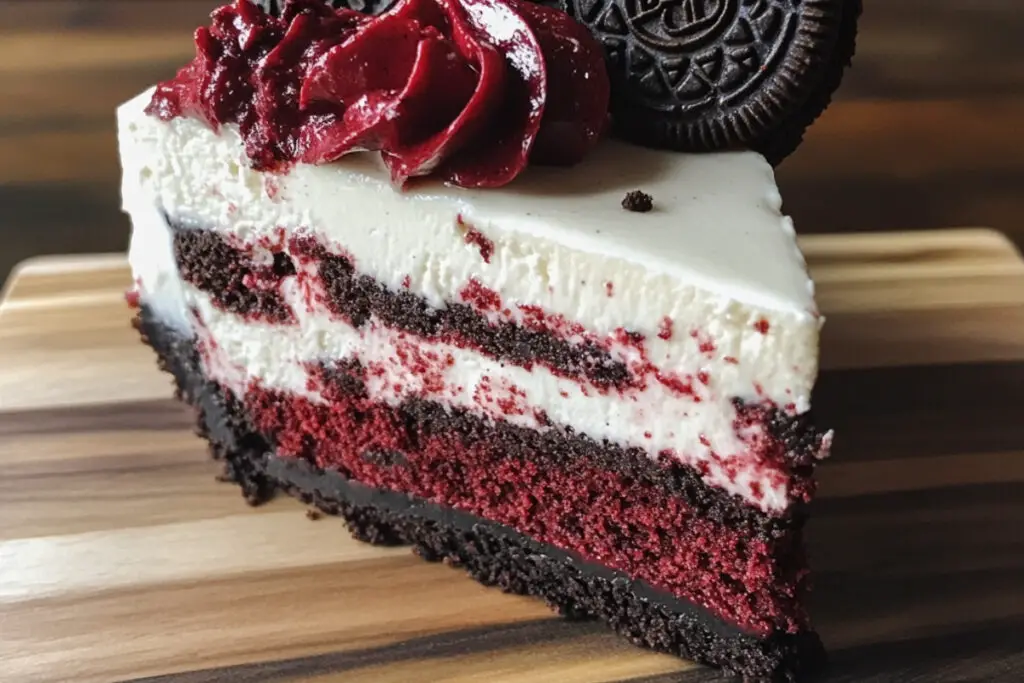 Red Velvet Oreo Cheesecake