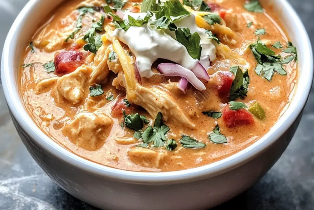 Slow Cooker Cream Cheese Chicken Chili