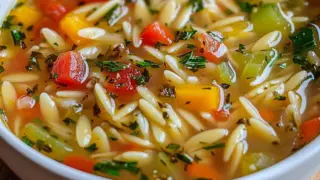 Veggie Orzo Soup