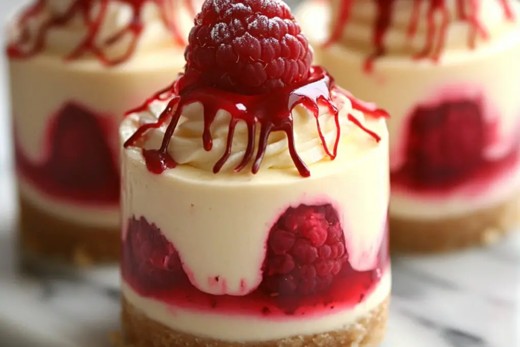 White Chocolate Raspberry Cheesecake