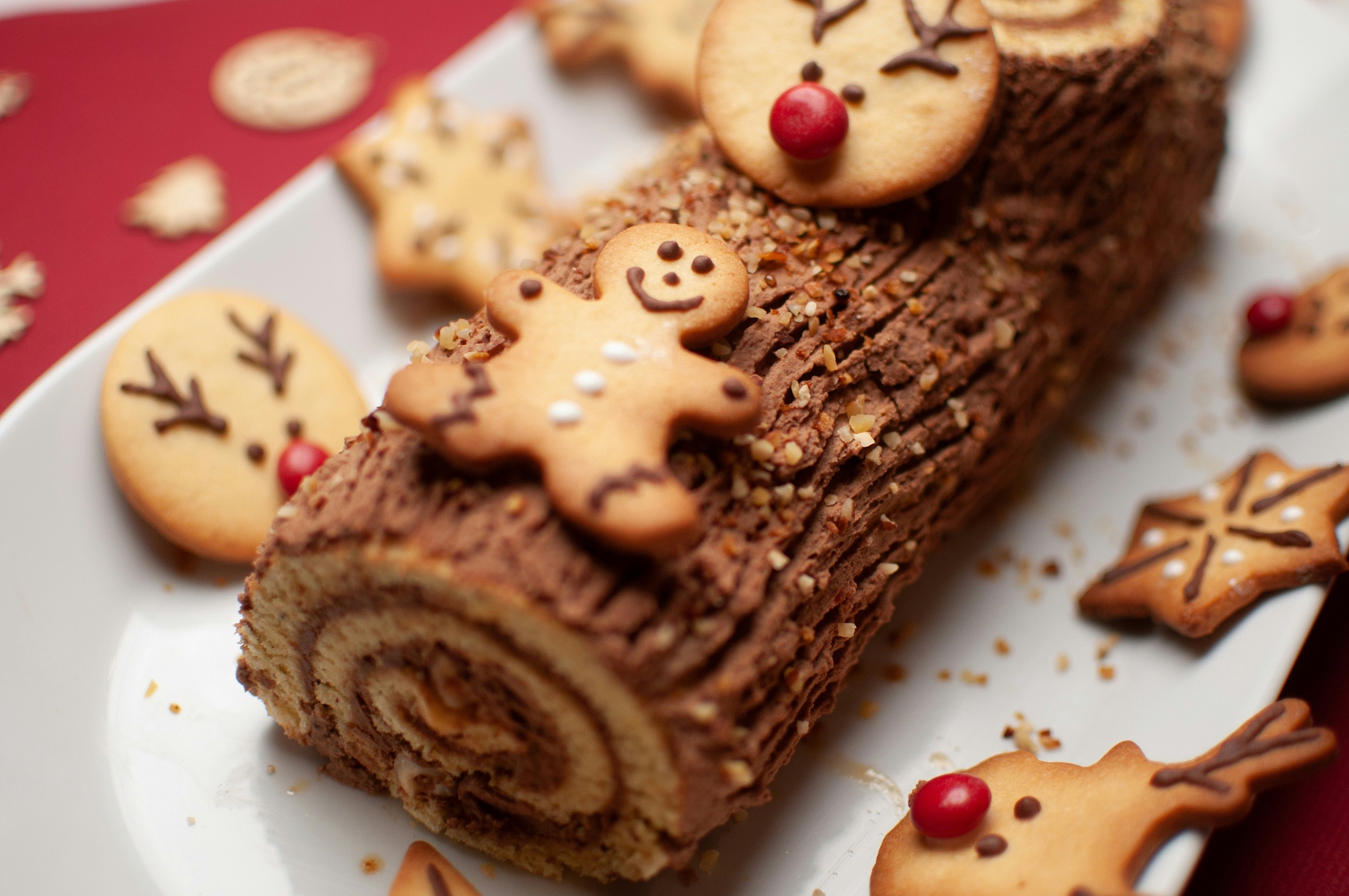 Yule Log cake