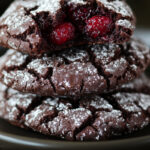 Chocolate Raspberry Crinkle Cookies