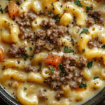 One Pot Macaroni Cheeseburger Soup