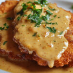 Pork Schnitzel with Mustard Gravy