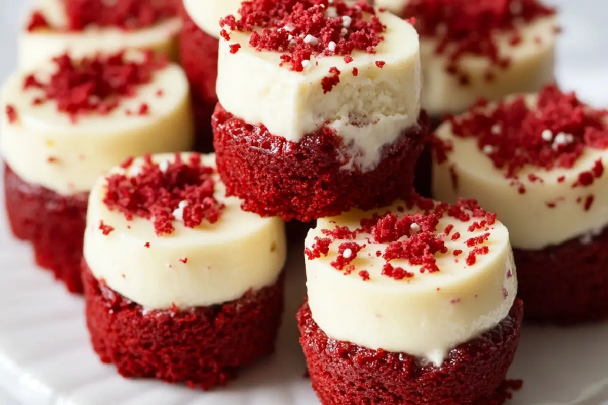 Red Velvet Cheesecake Bites