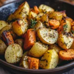 Roasted Vegetables with Potatoes, Carrots, and Zucchini