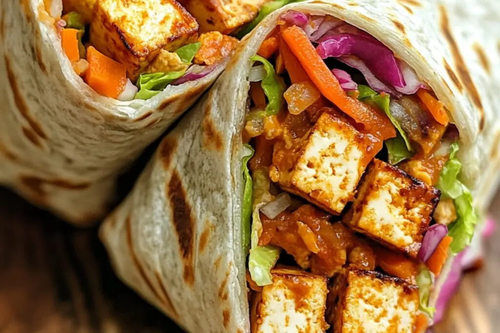 Buffalo Tofu Wrap