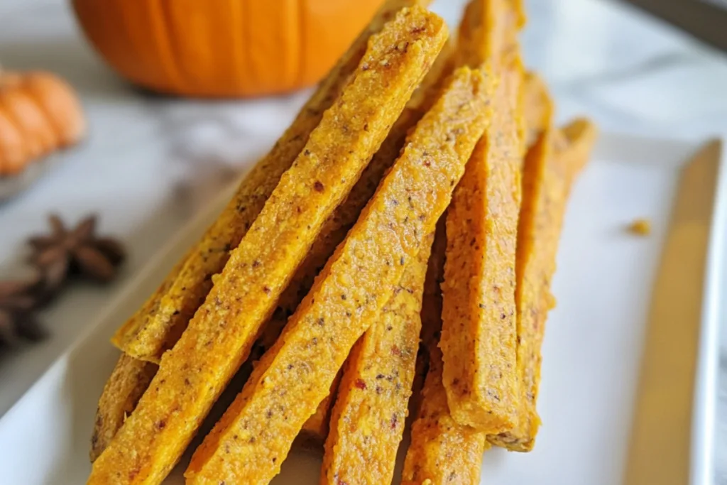 Carrot and Pumpkin Snack Sticks for Dogs