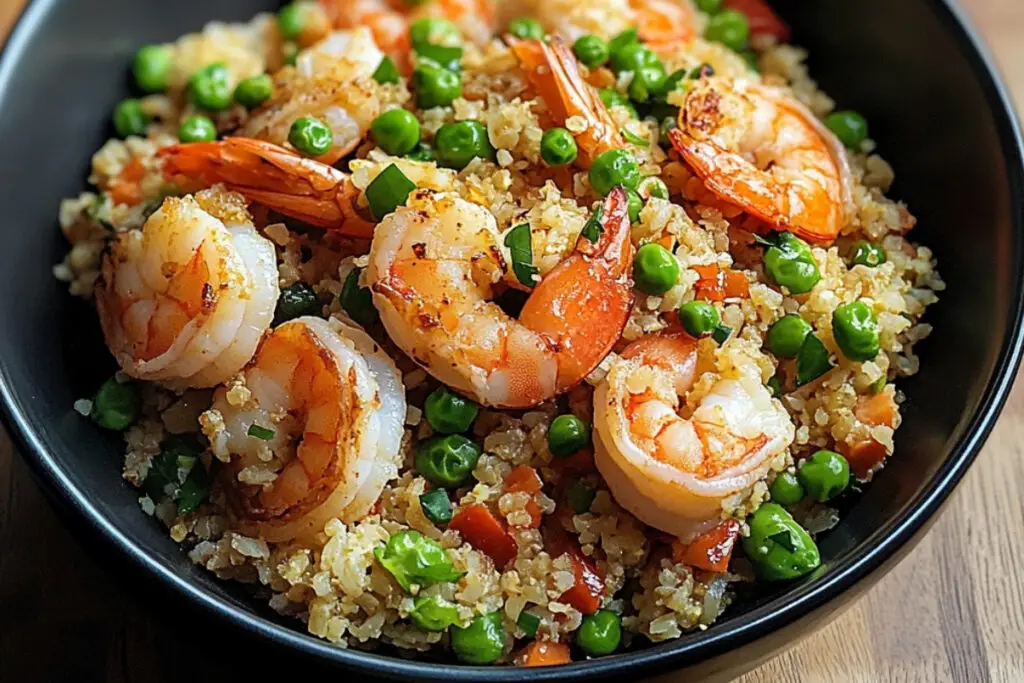 Cauliflower Stir-Fried Rice with Shrimp