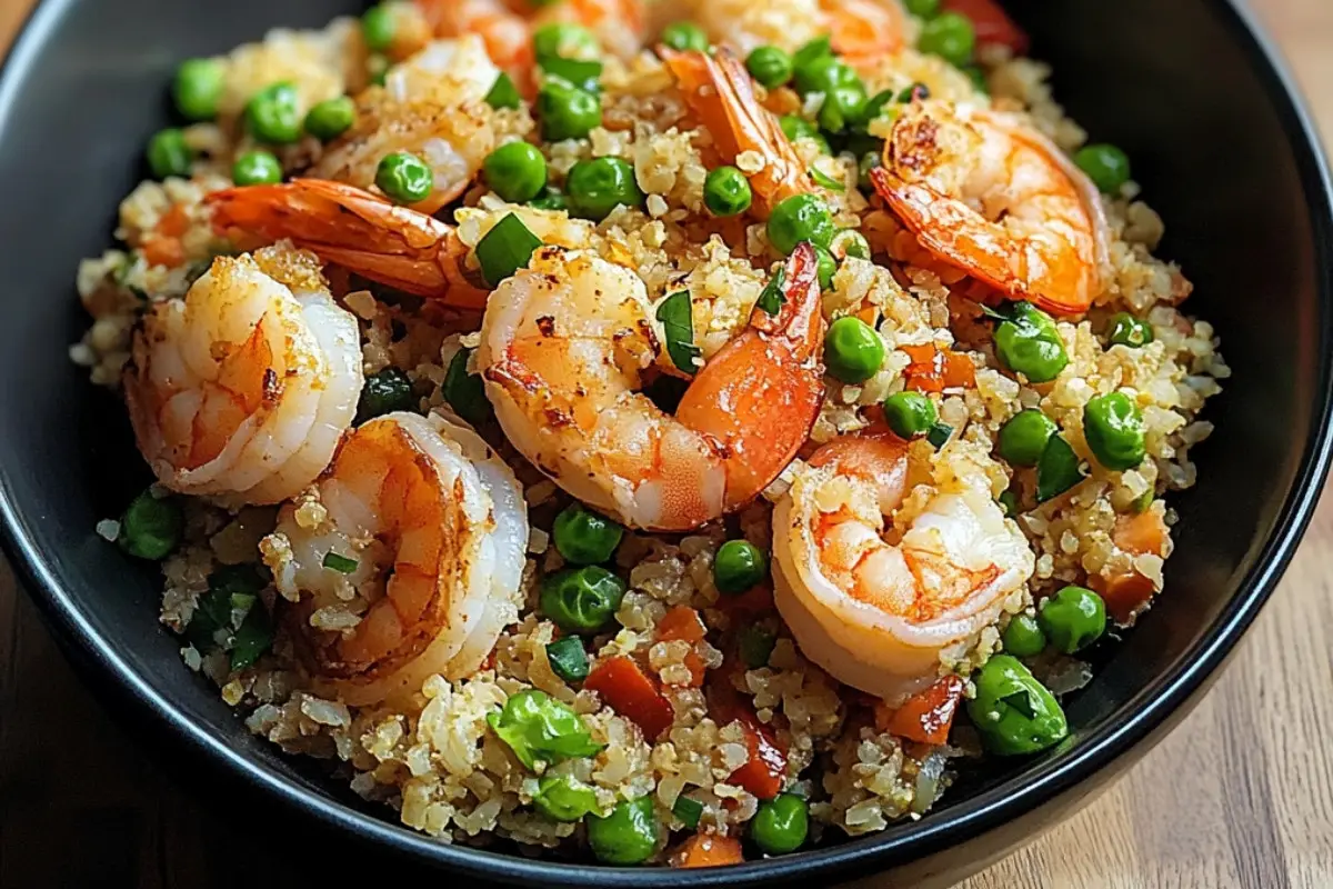 Cauliflower Stir-Fried Rice with Shrimp