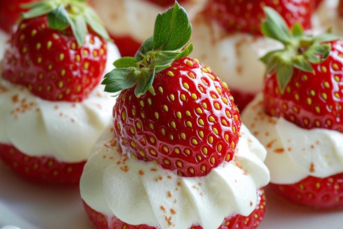 Cheesecake Deviled Strawberries