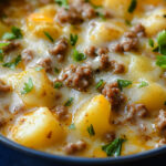 Cheesy Hamburger Potato Soup