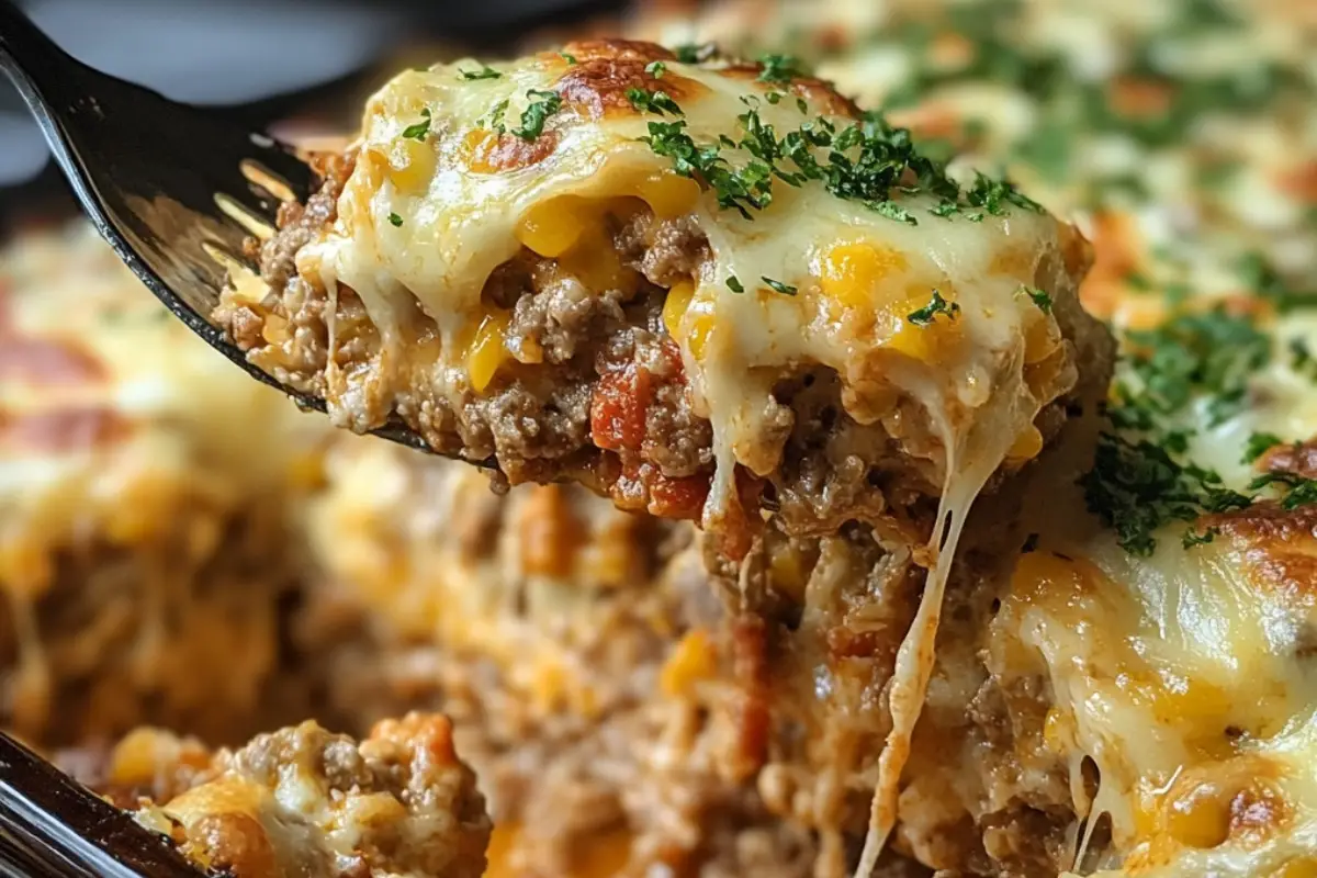 Cheesy Loaded Meatloaf Casserole