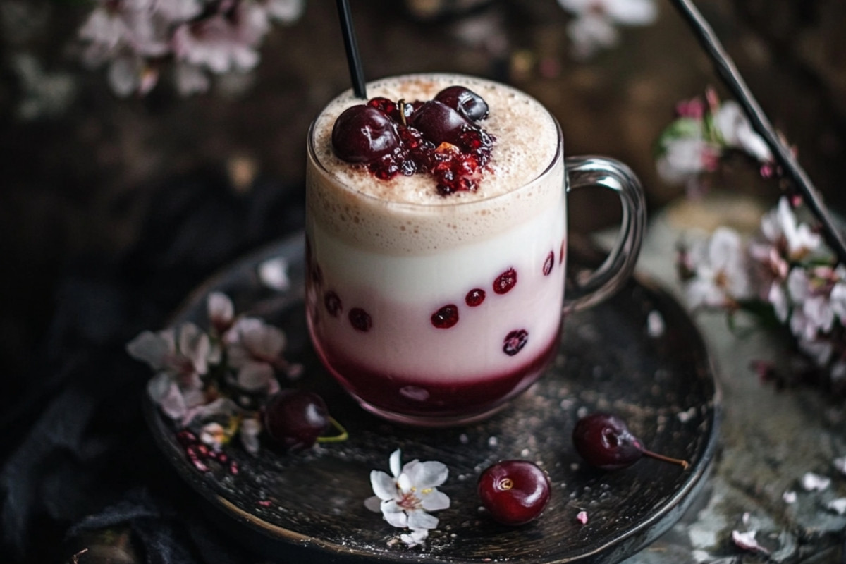 Cherry Earl Grey Milk Tea