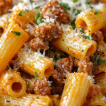 Creamy Sausage Rigatoni Pasta