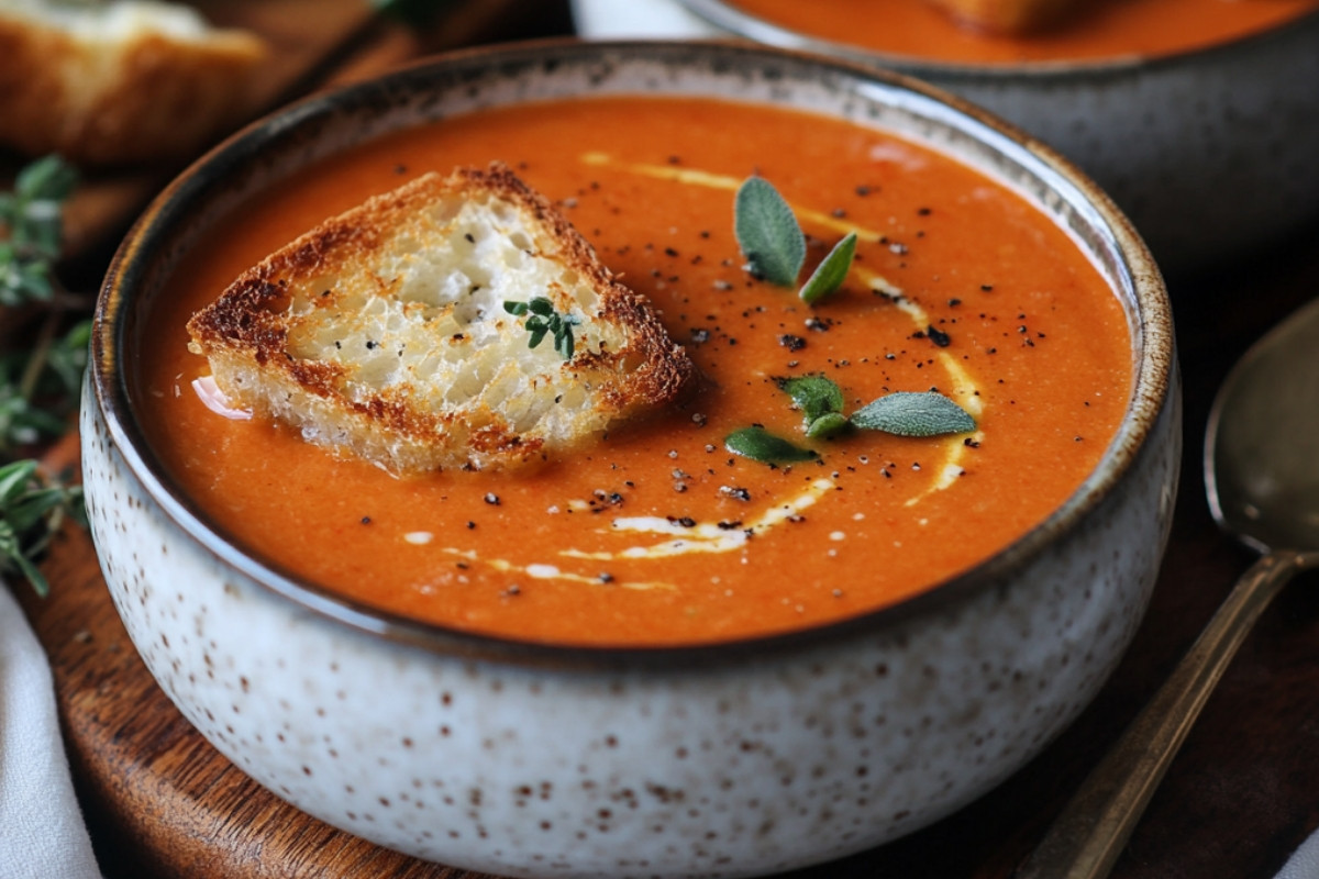 Creamy Tomato Bisque Soup Recipe