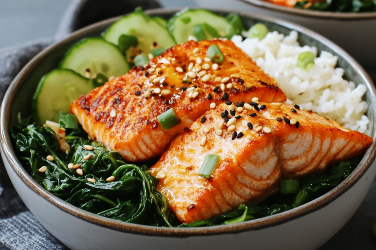 Crispy Salmon Bowls