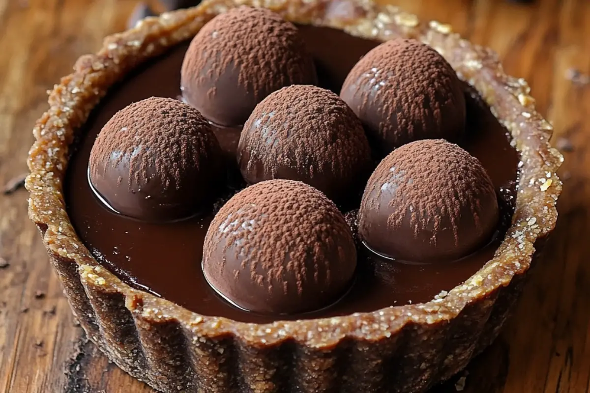 Dark Chocolate Truffle Tart