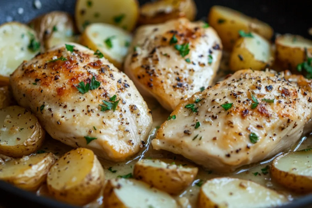 Garlic Parmesan Chicken and Potatoes