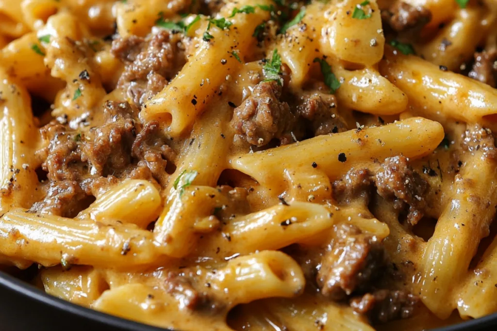 High Protein Creamy Beef Pasta for Quick Weeknight Dinners