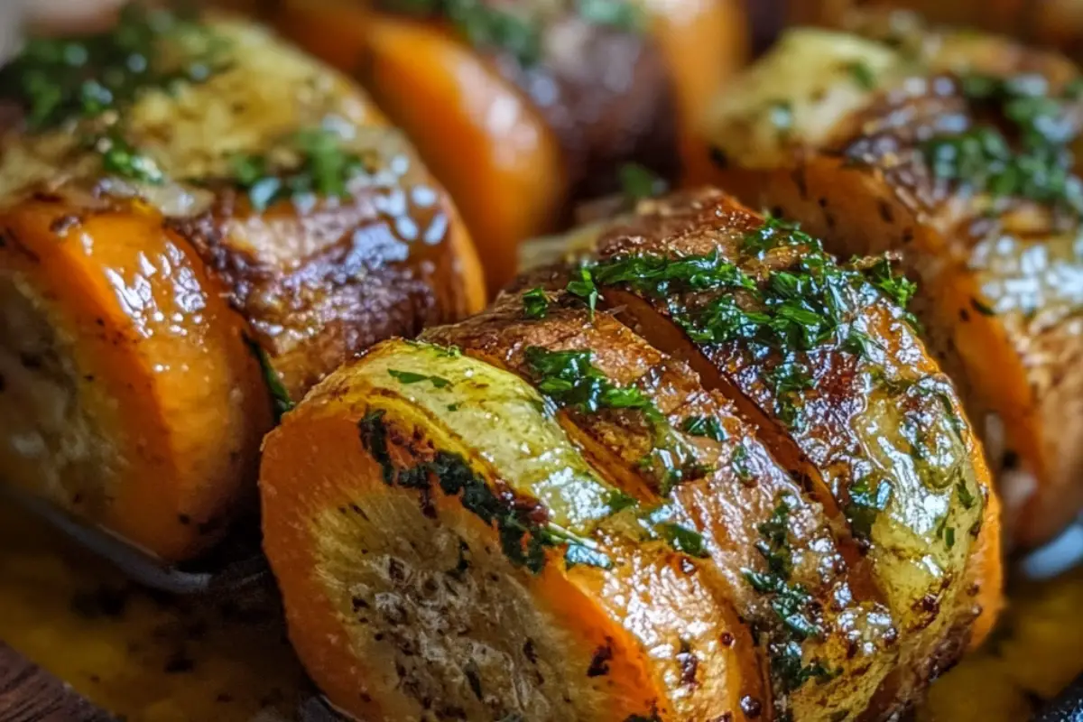 Honey Garlic Butter Carrots Roast