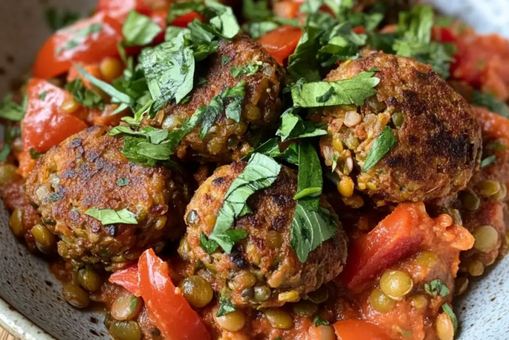 Meatless Lentil Balls Recipe