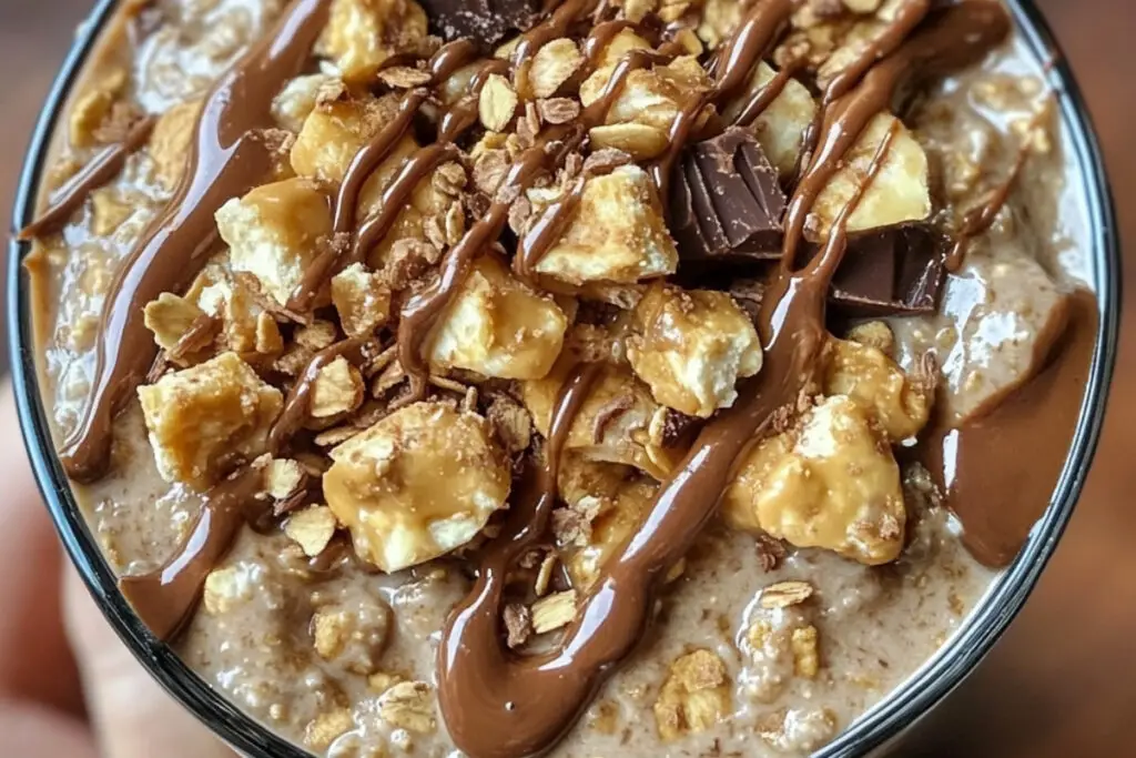 Peanut Butter Cup Overnight Oats