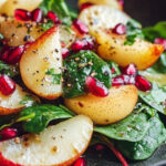 Pear and Pomegranate Spinach Salad