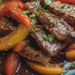 Pepper Steak with Bell Peppers and Onion