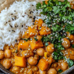 Pumpkin Lentil Curry Chickpeas