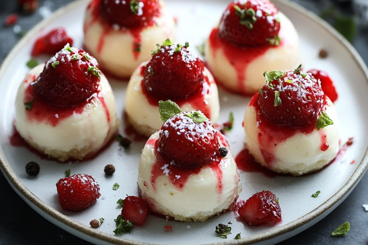 Strawberry Cheesecake Bites