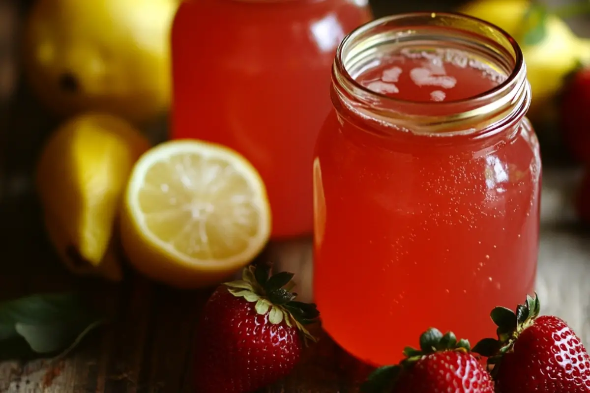 Strawberry Lemonade Concentrate Canning