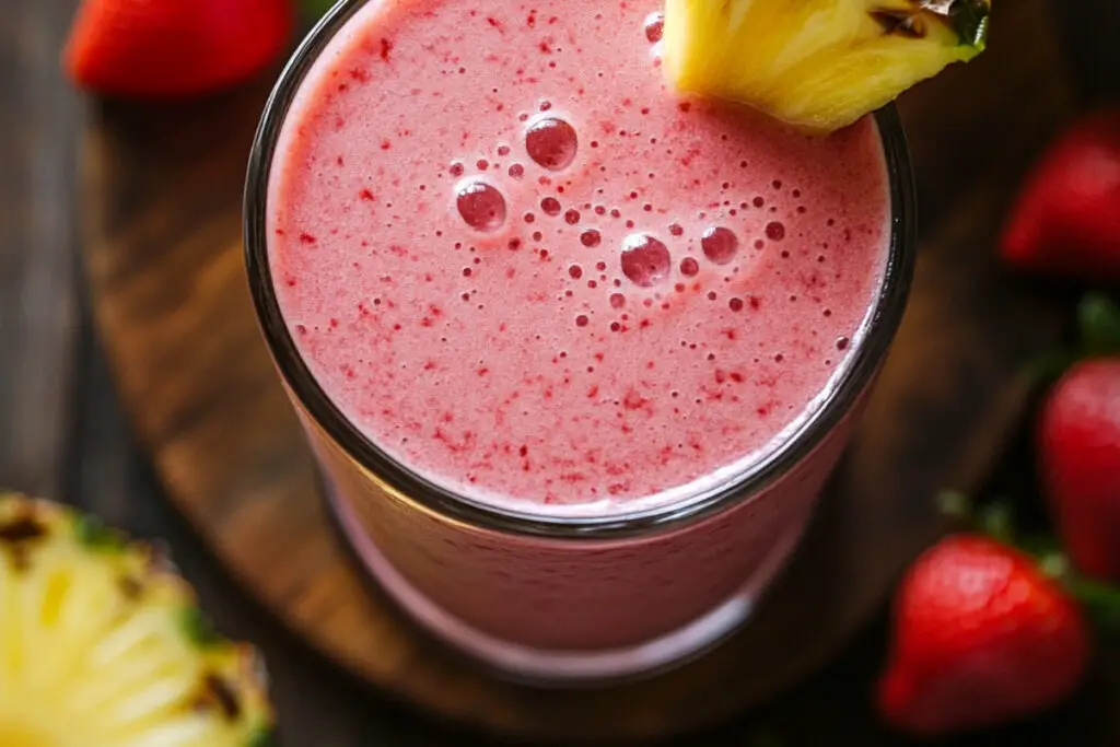 Strawberry Pineapple Smoothie Delight