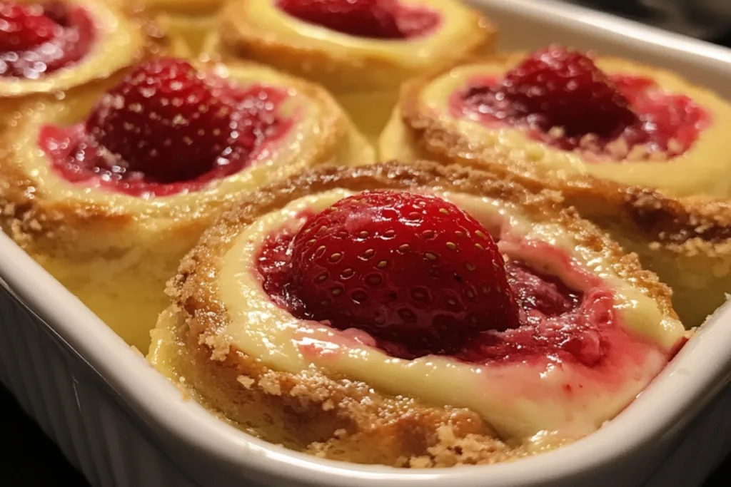 Strawberry Shortcake Cheesecake Rolls