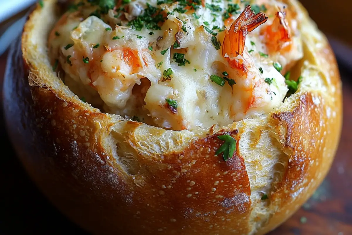 Stuffed Seafood Bread Bowl