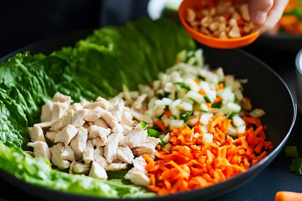 Thai Chicken Lettuce Wraps