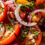 Tomato Salad with Red Onion Vinaigrette