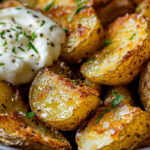 Crispy Smashed Potatoes with Aioli